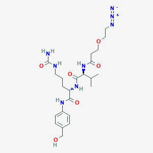 Chemical structure of Azido-PEG1-Val-Cit-PAB-OH