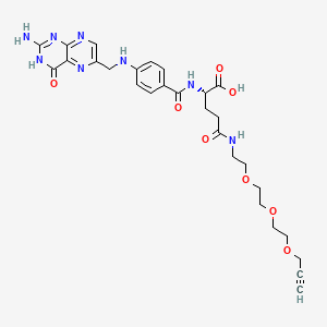 Chemical structure of Folate-PEG3-alkyne