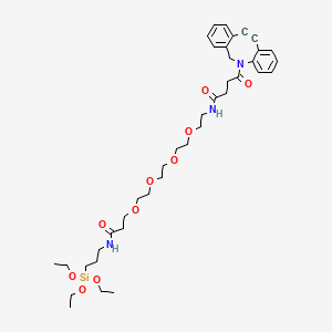 Chemical structure of DBCO-PEG4-triethoxysilane