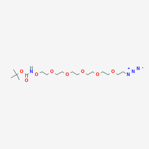 Chemical structure of t-Boc-Aminooxy-PEG5-azide