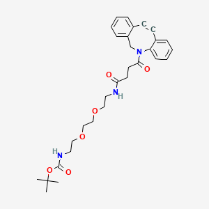 Chemical structure of DBCO-PEG2-NH-Boc