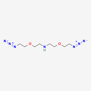 Chemical structure of NH-bis(PEG1-azide)