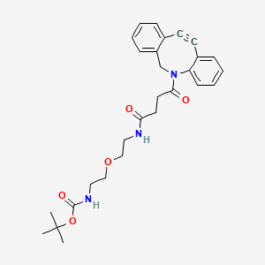 Chemical structure of DBCO-PEG1-NH-Boc