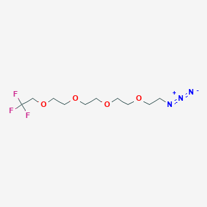 Chemical structure of 1,1,1-Trifluoroethyl-PEG4-azide