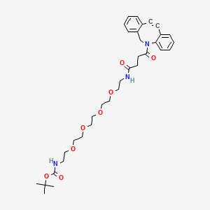 Chemical structure of DBCO-PEG4-NH-Boc