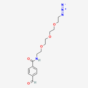 Chemical structure of Ald-Ph-PEG3-Azide