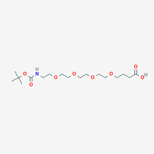 Chemical structure of Boc-NH-PEG4-C3-acid