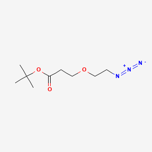 Chemical structure of Azido-PEG1-Boc