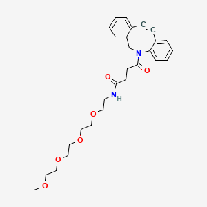 Chemical structure of m-PEG4-NH-DBCO