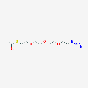 Chemical structure of S-Acetyl-PEG3-azide