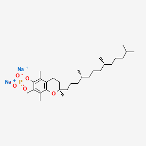 Chemical structure of α-Tocopherol phosphate disodium