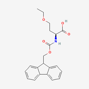 Chemical structure of N-Fmoc-O-ethyl-L-homoserine