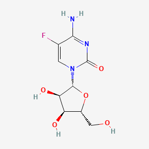 Chemical structure of 5-Fluorocytidine