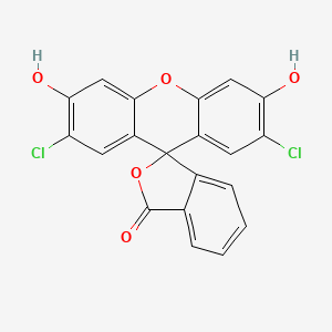 Chemical structure of 2',7'-Dichlorofluorescein