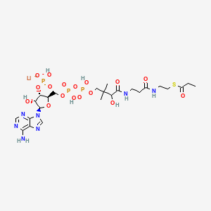 Chemical structure of Propionyl coenzyme A lithium