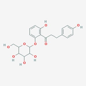 Chemical structure of 4'-Deoxyphlorizin
