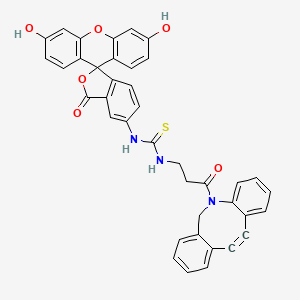 Chemical structure of Fluorescein-DBCO