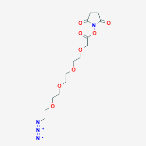 Chemical structure of Azido-PEG4-NHS-ester