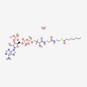 Chemical structure of Octanoyl coenzyme A lithium