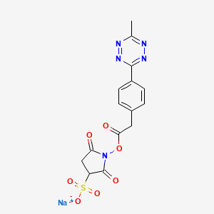 Chemical structure of Methyltetrazine-Sulfo-NHS Ester