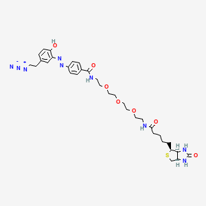 Chemical structure of Diazo Biotin-PEG3-azide