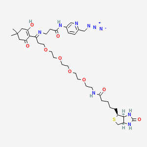 Chemical structure of Dde Biotin-PEG4-Picolyl azide