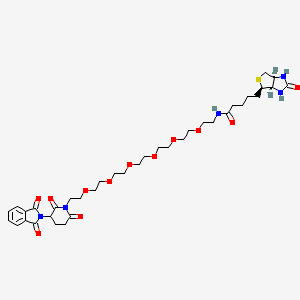 Chemical structure of Biotin-PEG6-Thalidomide