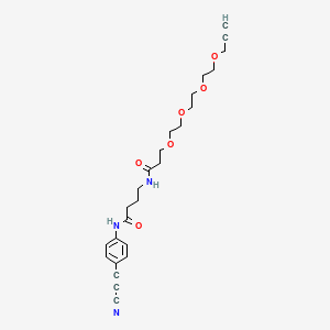 Chemical structure of APN-C3-PEG4-alkyne