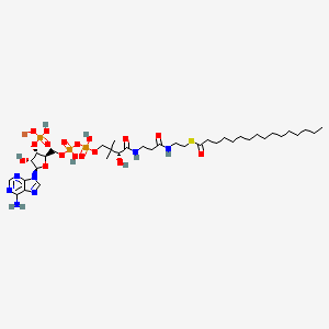 Chemical structure of Palmitoyl coenzyme A lithium