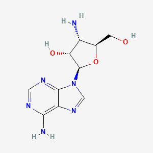 Chemical structure of 3'-Amino-3'-deoxyadenosine