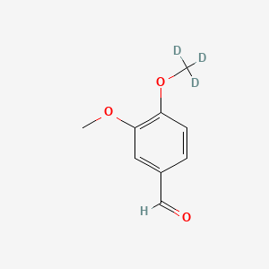 Chemical structure of Veratraldehyde-d3