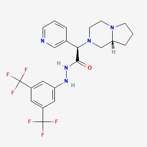 Chemical structure of (αR,8aS)-GSK1614343