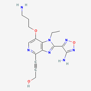 Chemical structure of AKT Kinase Inhibitor hydrochloride