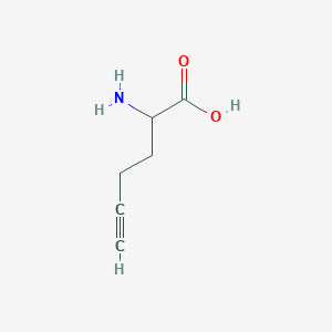 Chemical structure of Homopropargylglycine