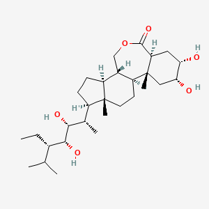 Chemical structure of 28-Homobrassinolide