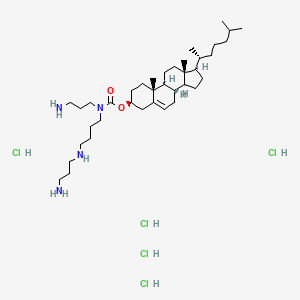 Chemical structure of GL67 pentahydrochloride