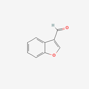 Chemical structure of Benzofuran-3-carbaldehyde