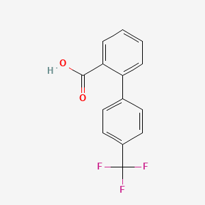 Chemical structure of 4'-Trifluoromethyl-2-biphenyl carboxylic acid