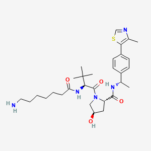 Chemical structure of (S,R,S)-AHPC-Me-C6-NH2