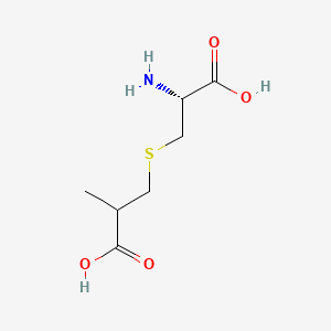 Chemical structure of S-(2-Carboxypropyl)cysteine