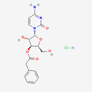 Chemical structure of Thalidomide-PEG2-NH2 hydrochloride