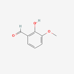 Chemical structure of o-Vanillin