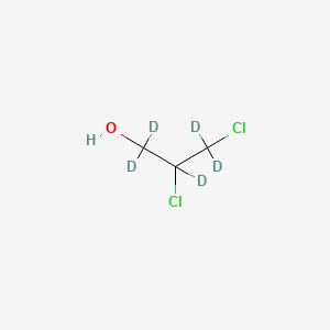 Chemical structure of 2,3-Dichloro-1-propanol-d5