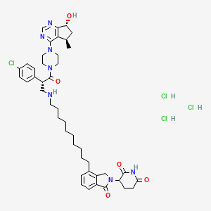 Chemical structure of INY-03-041 trihydrochloride