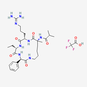 Chemical structure of MM-401 TFA