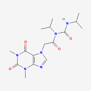Chemical structure of THX-B