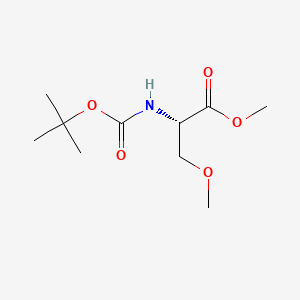 Chemical structure of Methyl N-(tert-butoxycarbonyl)-O-methyl-L-serinate