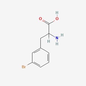 Chemical structure of 3-Bromo-DL-phenylalanine