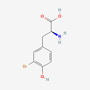 Chemical structure of 3-Bromo-L-tyrosine