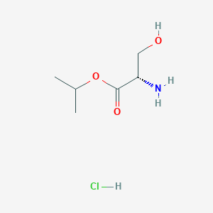 Chemical structure of L-Serine isopropyl ester hydrochloride